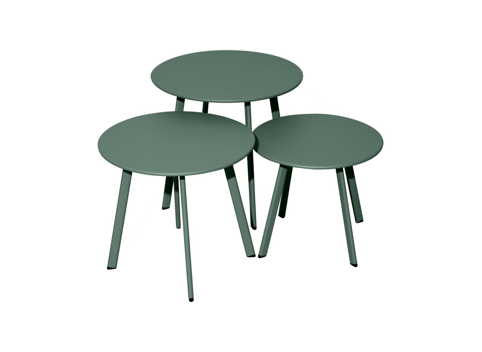 TAVOLO BASSO MASSAI VERDE Ø50CM