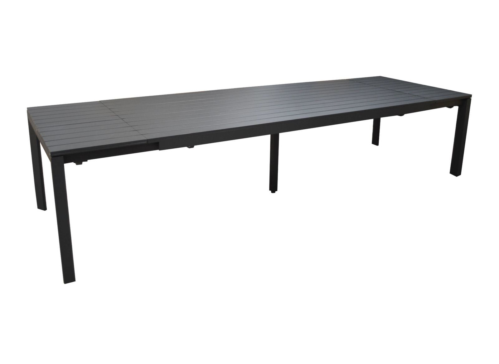 OFFERTA TAVOLO ALLUNGABILE 220/280/340X106 GRAFITE ELENA II +8 POLTRONE DUCA