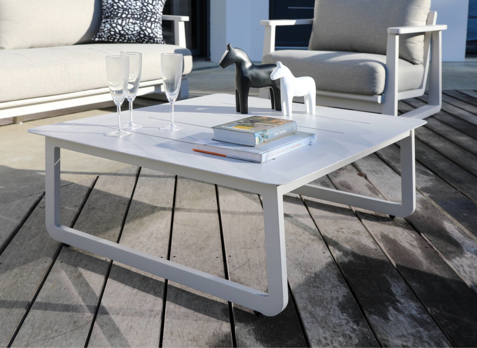 SALOTTO DA GIARDINO LEATHER CREMA