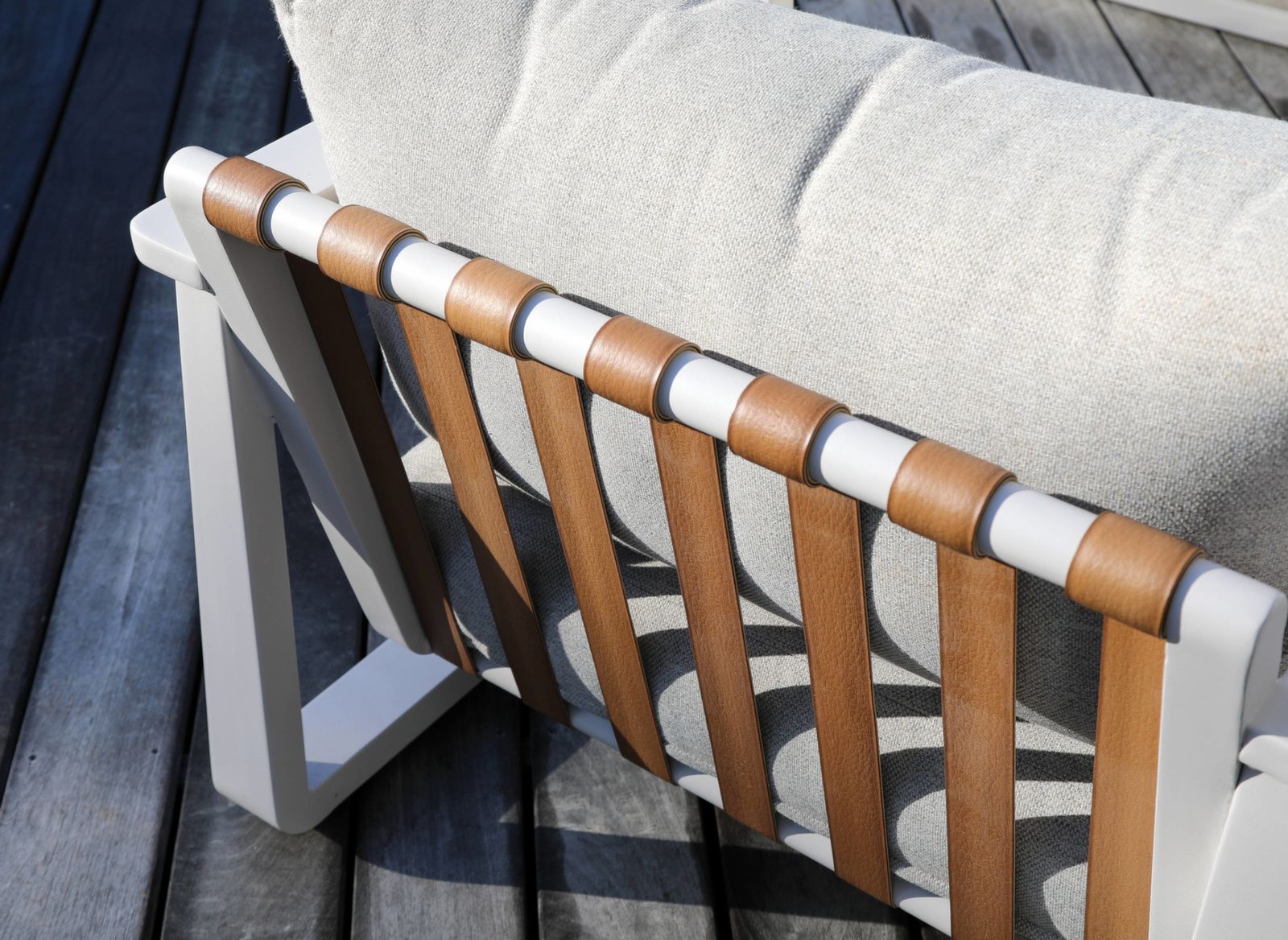 SALOTTO DA GIARDINO SET RELAX LEATHER II DIVANO / 2 POLTRONE / TAVOLINO