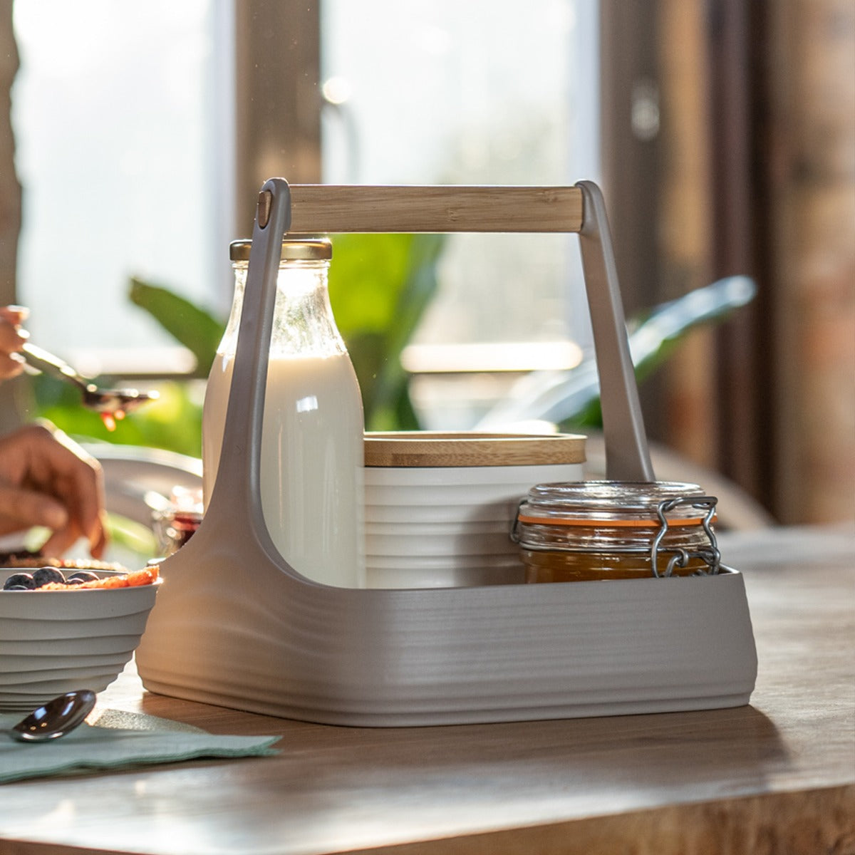 ORGANIZER DA TAVOLA/CUCINA 'ALL TOGETHER' ARGILLA