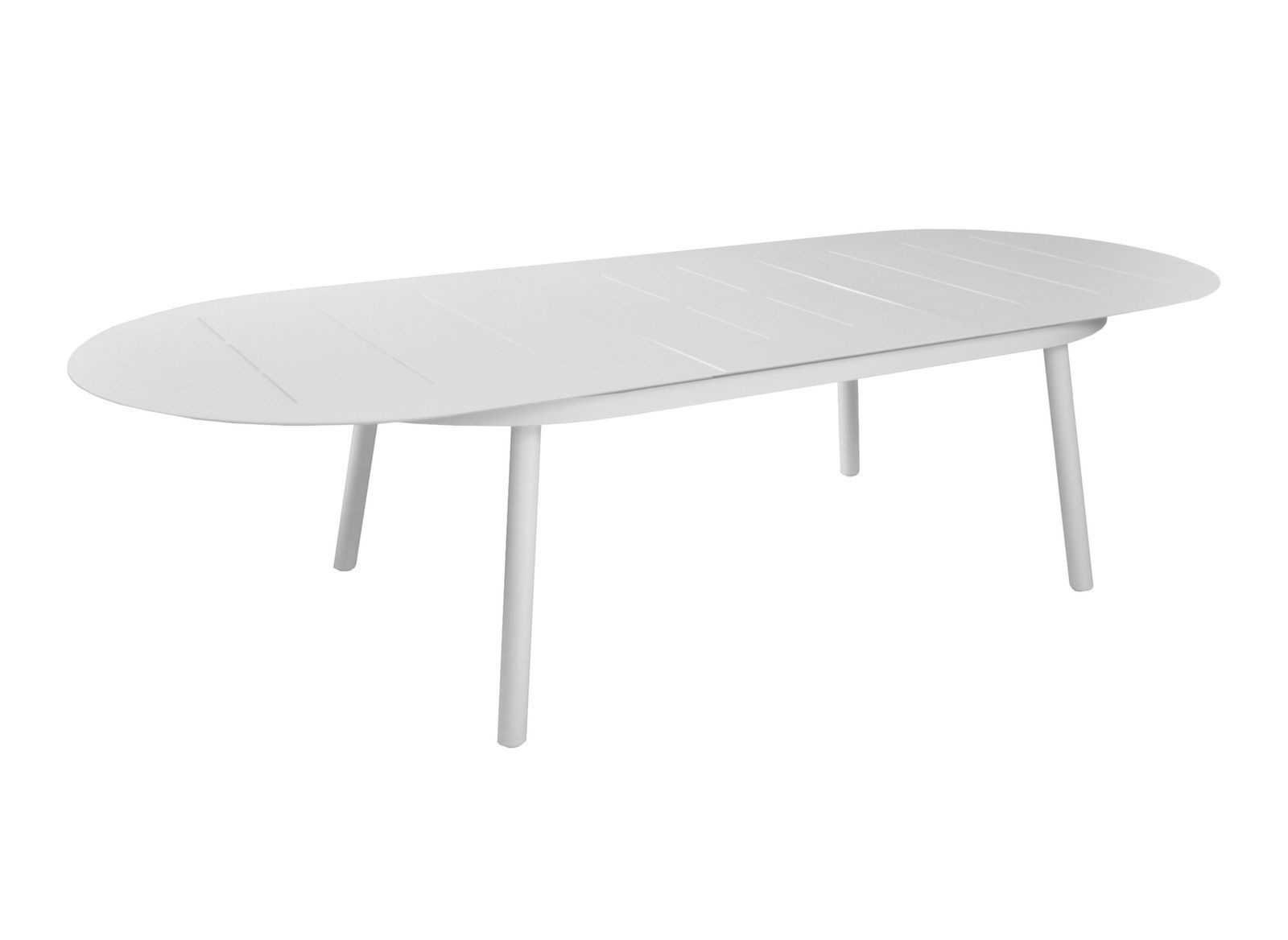 OFFERTA TAVOLO DUBLINO OVALE ALLUNGABILE 230/300X120CM BIANCO +6 SEDIE ELEGANCE BIANCHE