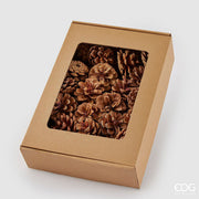 Box 48 Pigne Decoro 4cm Marrone EDG