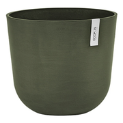 Vaso Rotondo Oslo D25 H21.8 cm Verde Kaki ECOPOTS