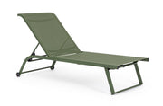 LETTINO PRENDISOLE RECLINABILE CON RUOTE TAYLOR VERDE