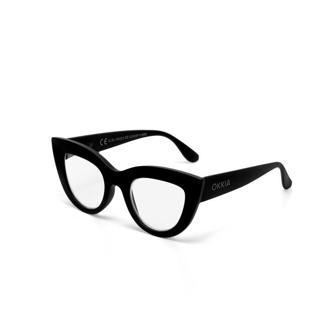OCCHIALE MODELLO GATTO LITE SOFT TOUCH BLACK GRADAZ. 1.50
