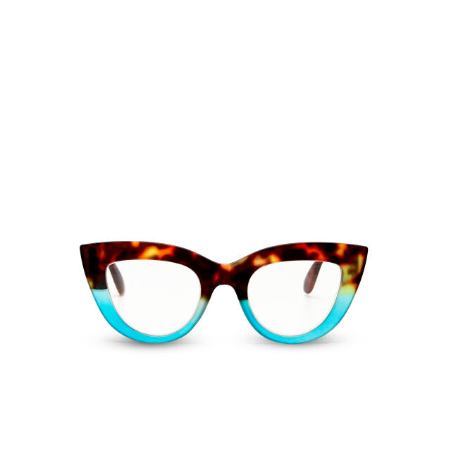 OCCHIALE MODELLO GATTO LITE SOFT TOUCH HAVANA BLUE GRADAZ. 1.50