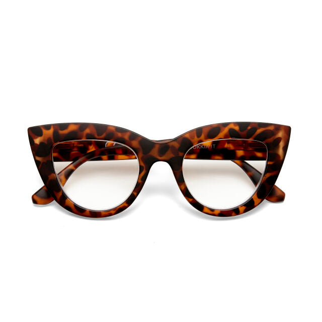 OCCHIALE MODELLO GATTO BIG FRAME TARTARUGA GRADAZ. 1.00