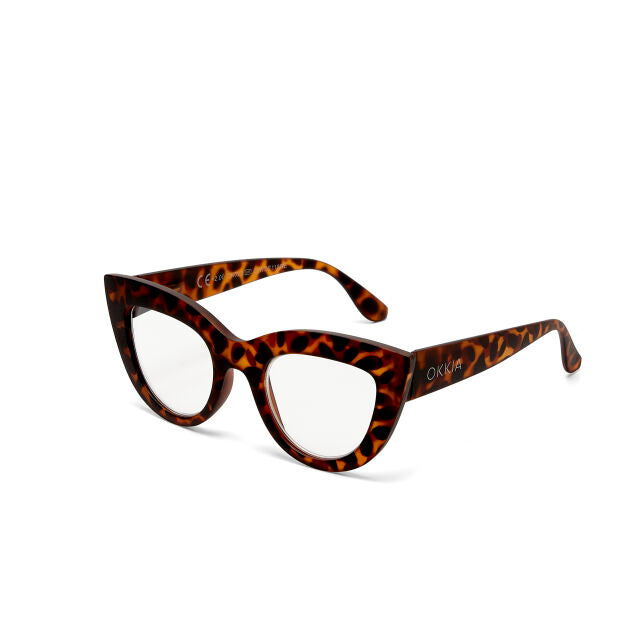 OCCHIALE MODELLO GATTO BIG FRAME TARTARUGA GRADAZ. 1.50 OKKIA