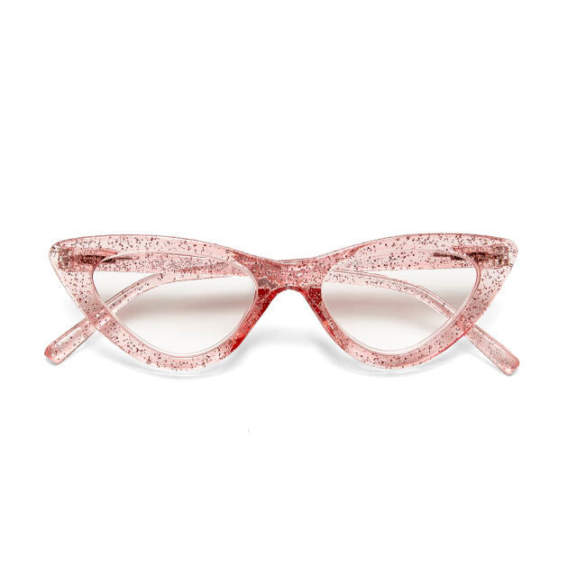 OCCHIALE MODELLO GATTO GLITTER ROSA GRADAZ. 2.00
