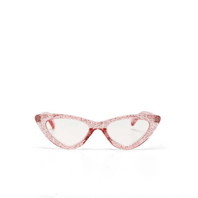 OCCHIALE MODELLO GATTO GLITTER ROSA GRADAZ. 2.50