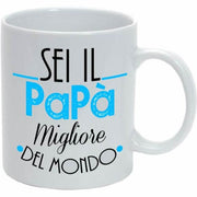 TAZZA MUG IN CERAMICA SEI IL PAPA' MIGLIORE DEL MONDO 32,5CL