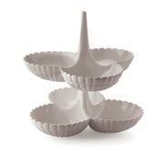 SET 2 ANTIPASTIERE TIFFANY TORTORA 25x23,5xh15,5 CM