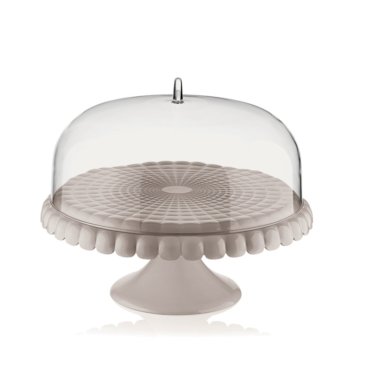 ALZATA CON CAMPANA GRANDE TIFFANY TORTORA D.36xh28 CM