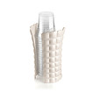 PORTABICCHIERI UNIVERSALE TIFFANY BIANCO LATTE 10,3X12X18,3 CM