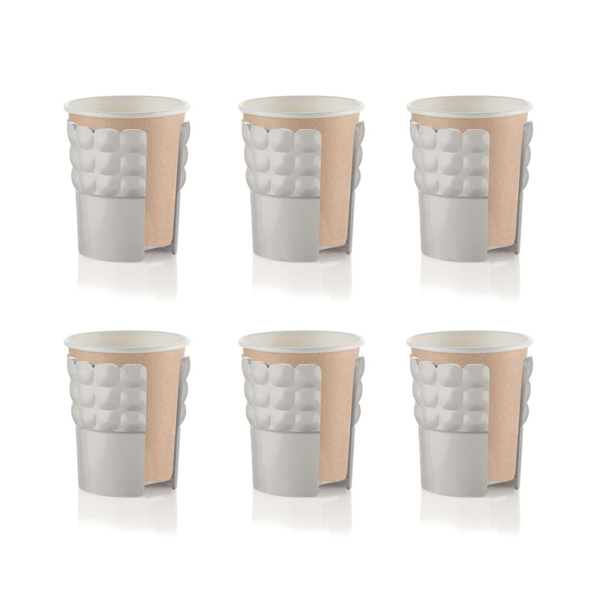 SET 6 REGGIBICCHIERI UNIVERSALI TIFFANY TORTORA