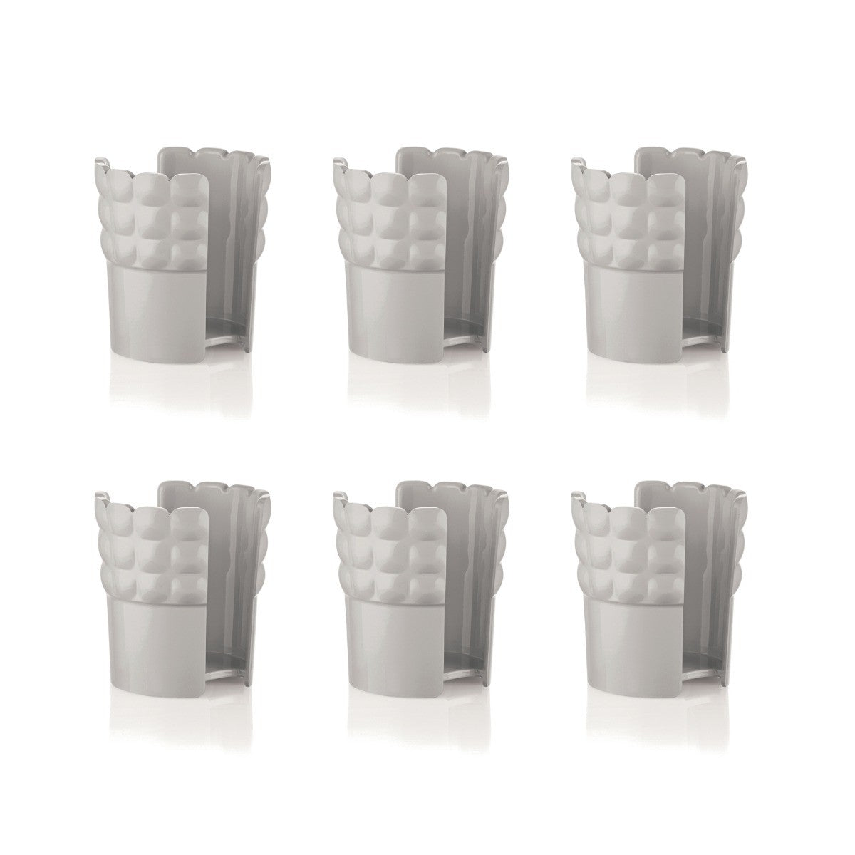 SET 6 REGGIBICCHIERI UNIVERSALI TIFFANY TORTORA
