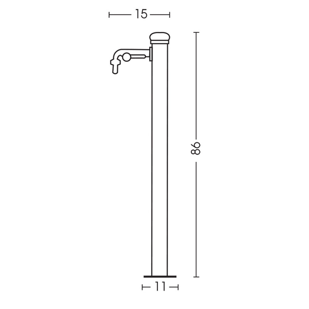 FONTANA SLIM A COLONNA TORTORA
