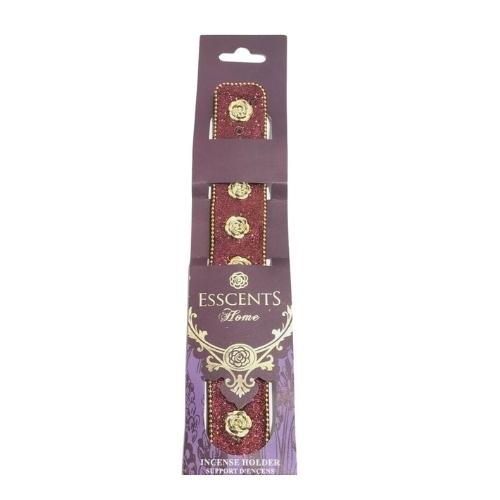 PORTA BASTONCINI DI INCENSO IN LEGNO ACCHIAPPACENERE GOLD ROSE