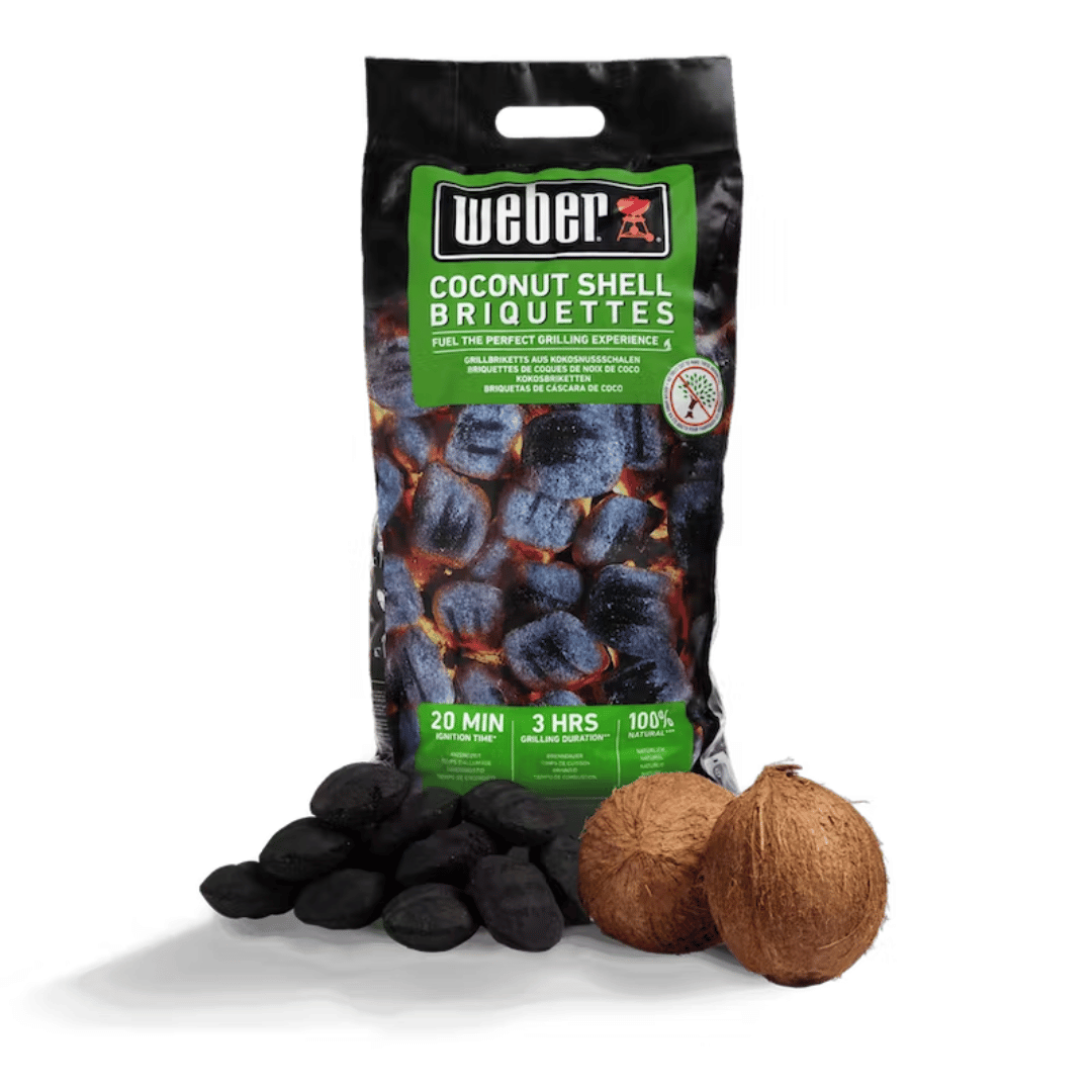 BRICCHETTI DI GUSCIO DI NOCE DI COCCO - COCONUT SHELL BRIQUETTE