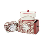 Candela in Ceramica Cherie Red Lino Francese e Iris 155g