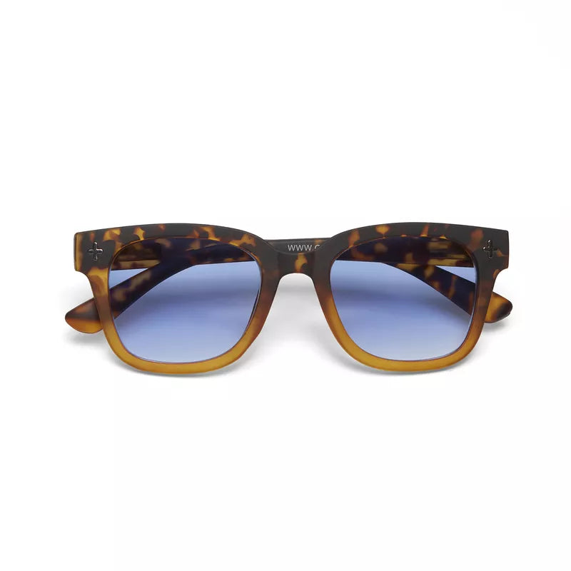 OCCHIALE DA SOLE PREMUM BIG FRAME GIOVANNI HAVANA YELLOW LENTI BLU