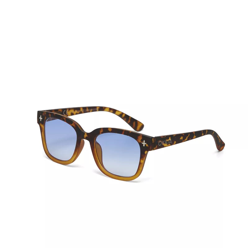 OCCHIALE DA SOLE PREMUM BIG FRAME GIOVANNI HAVANA YELLOW LENTI BLU