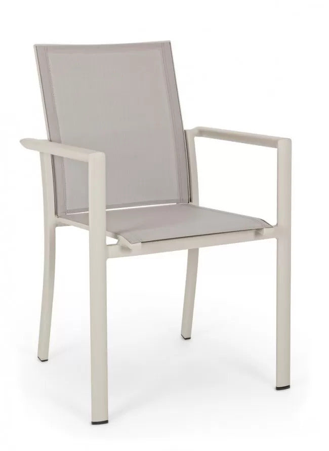 OFFERTA TAVOLO KONNOR ALLUNGABILE 200/300X110CM TORTORA +6 POLTRONE TORTORA