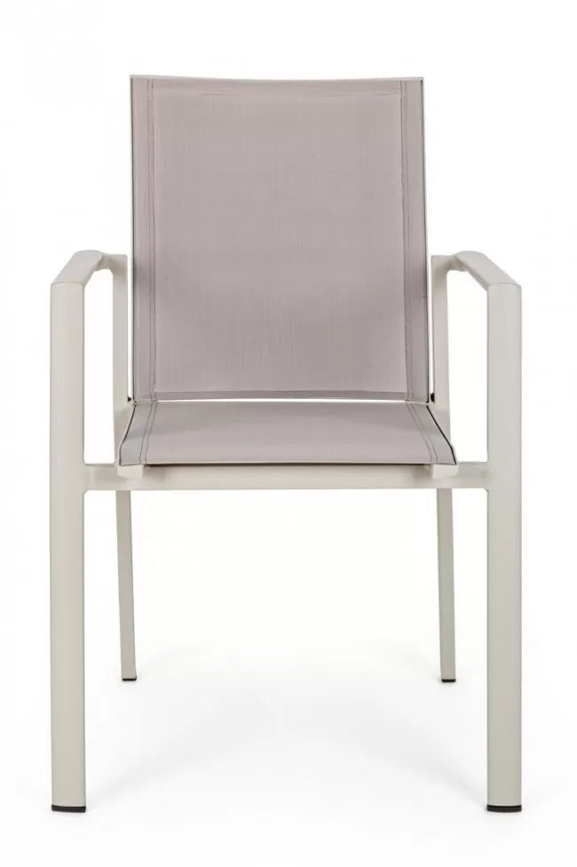 OFFERTA TAVOLO KONNOR ALLUNGABILE 200/300X110CM TORTORA +6 POLTRONE TORTORA