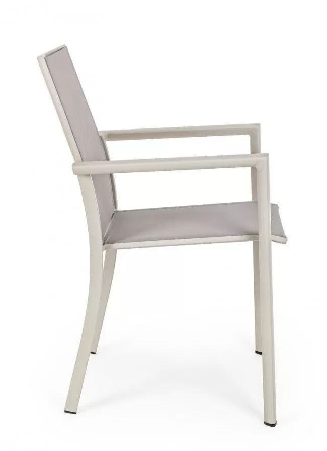 OFFERTA TAVOLO KONNOR ALLUNGABILE 200/300X110CM TORTORA +6 POLTRONE TORTORA