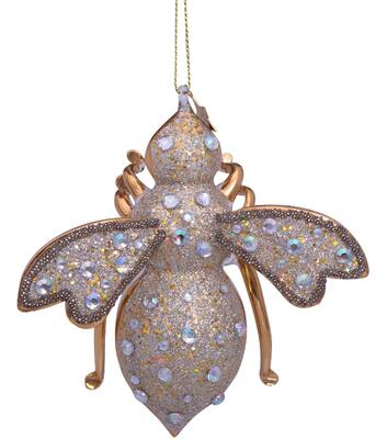APE ORO CON BRILLANTINI 12CM APPENDIBILE