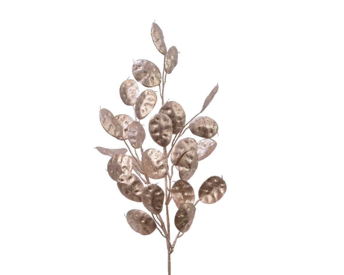 RAMO DECORATIVO ARGENTO CON GLITTER 30X9X67CM