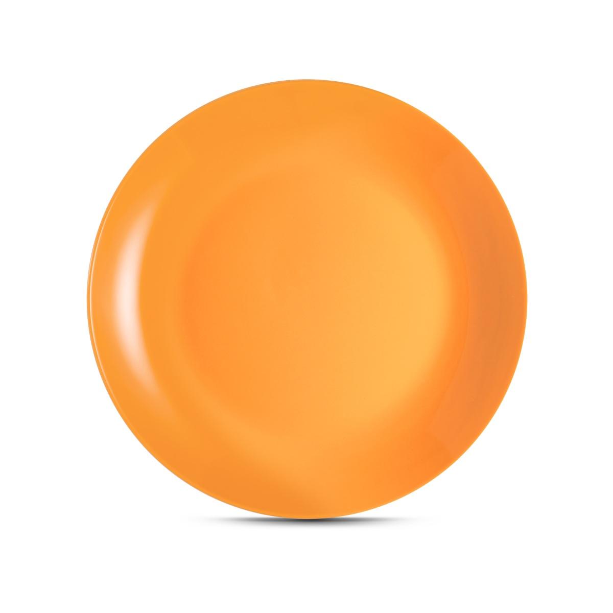 PIATTO PIANO IN PORCELLANA 27CM ARANCIO - POSILLIPO