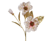 RAMO DECORATIVO MAGNOLIA 20X10X70CM ROSA E ORO