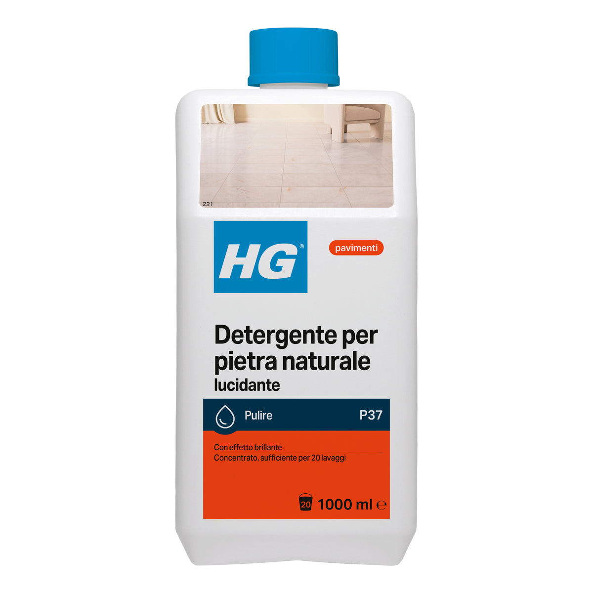 HG NATÜRLICHER STEINGLANZREINIGER 1 L