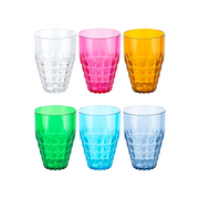 SET 6 TUMBLER "TIFFANY" BASSI COLORI ASSORTITI