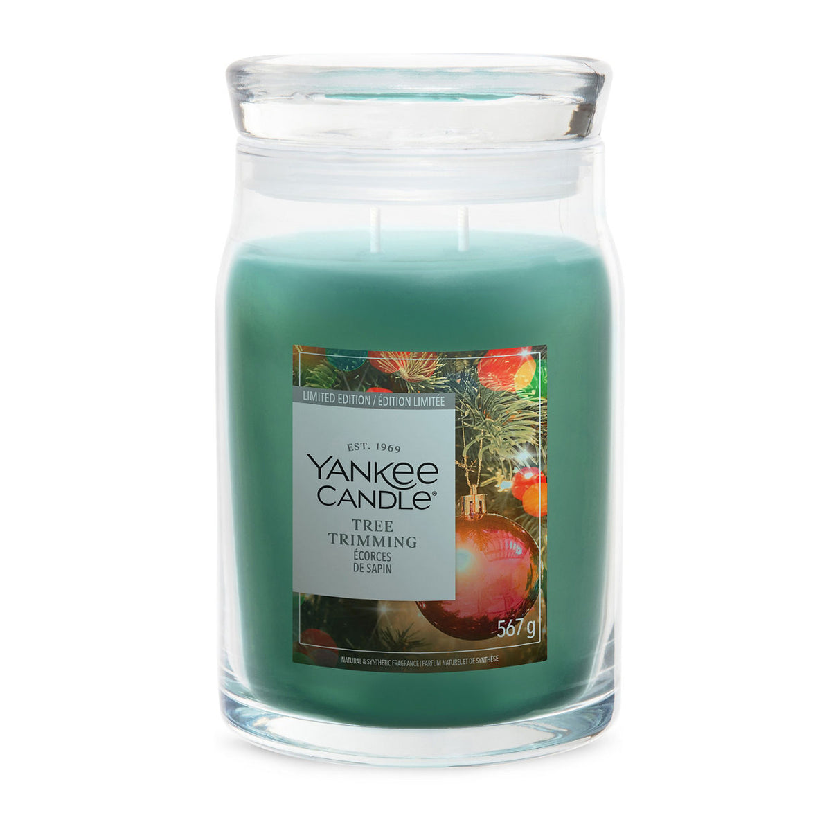 Candela Grande Signature Tree Trimming Verde Yankee Candle