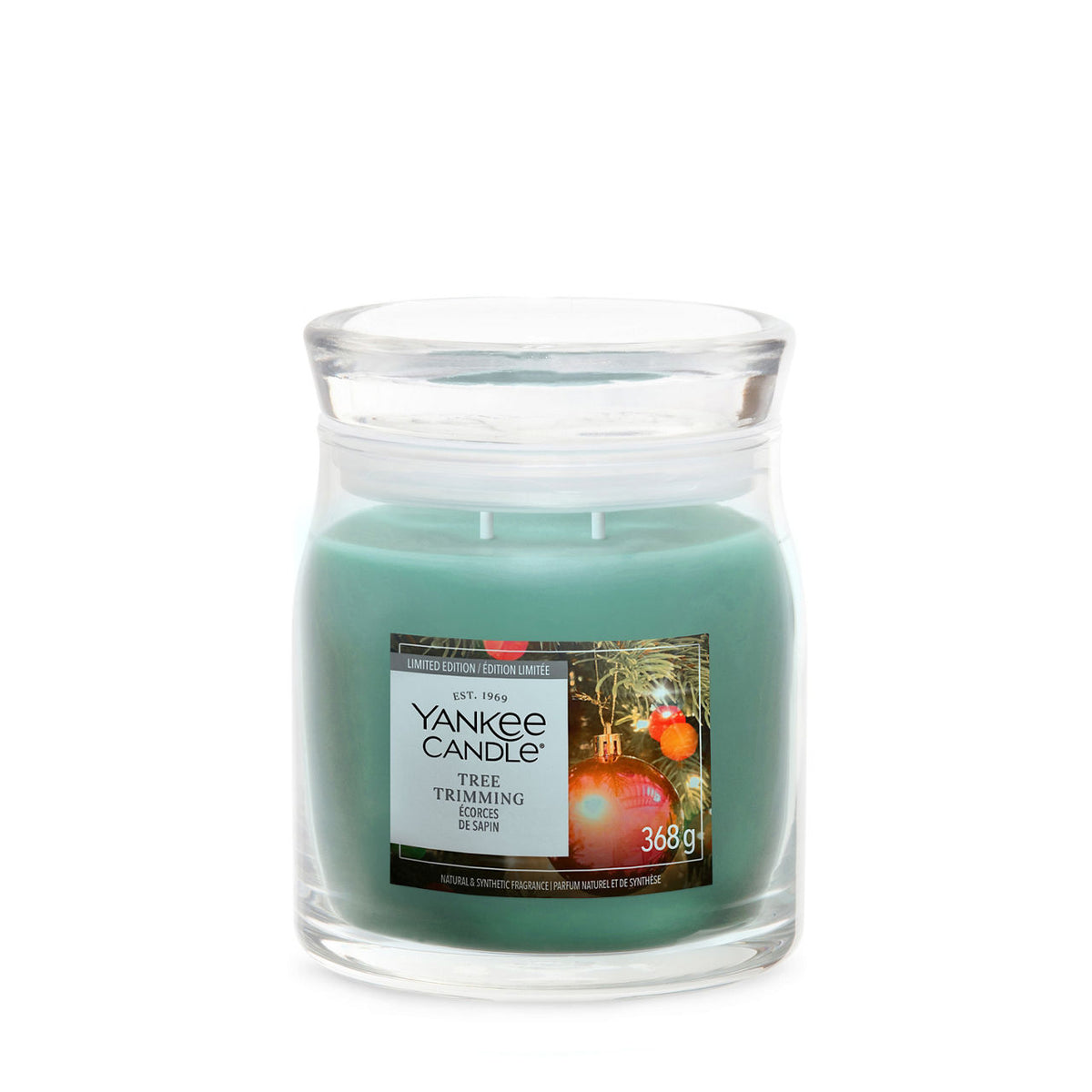 Candela media Signature 368g Verde Yankee Candle