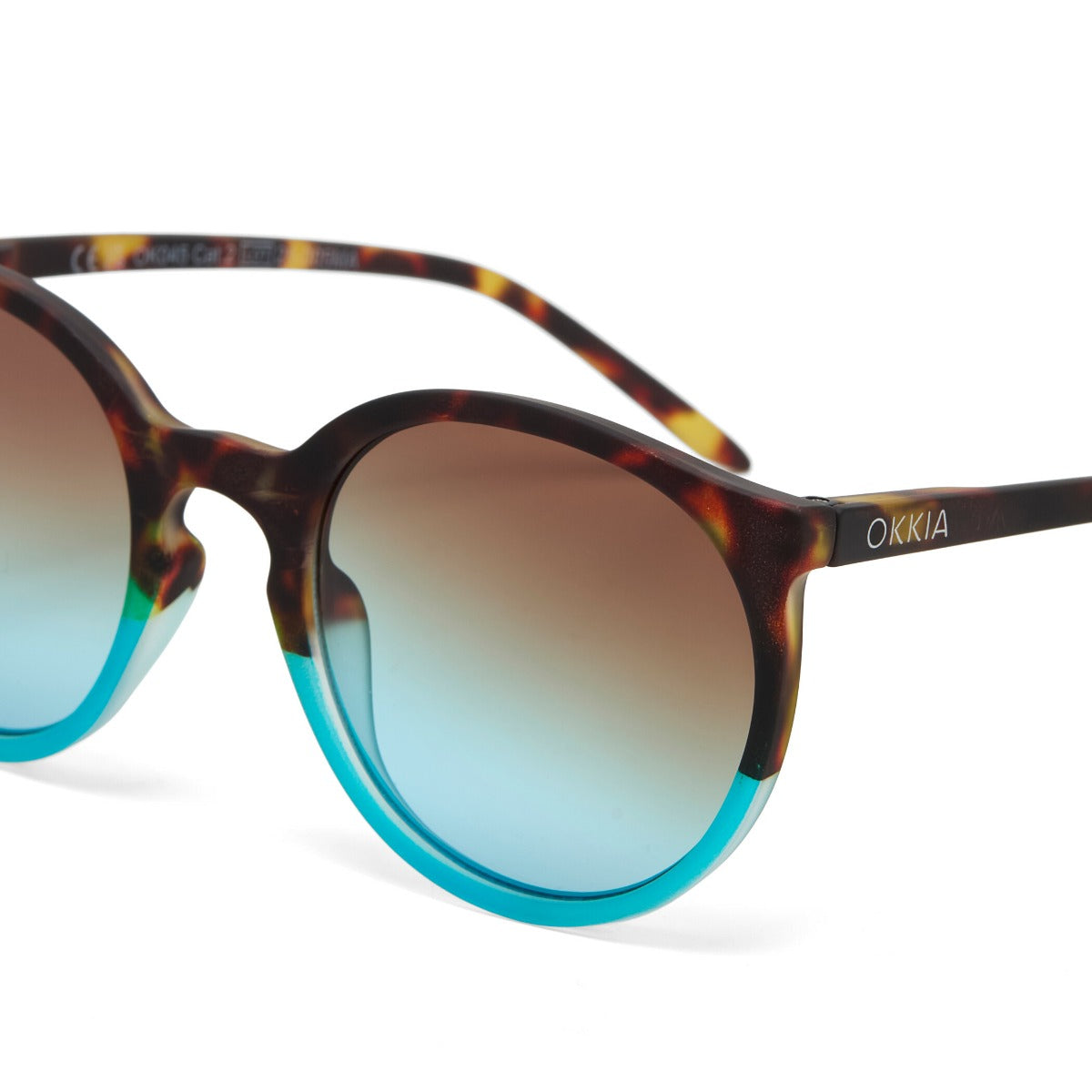 OCCHIALE DA SOLE MODELLO BERLINO HAVANA E BLUE OKKIA