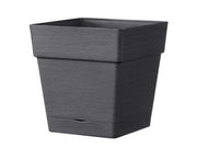 VASO QUADRATO SAVE R 17CM ANTRACITE
