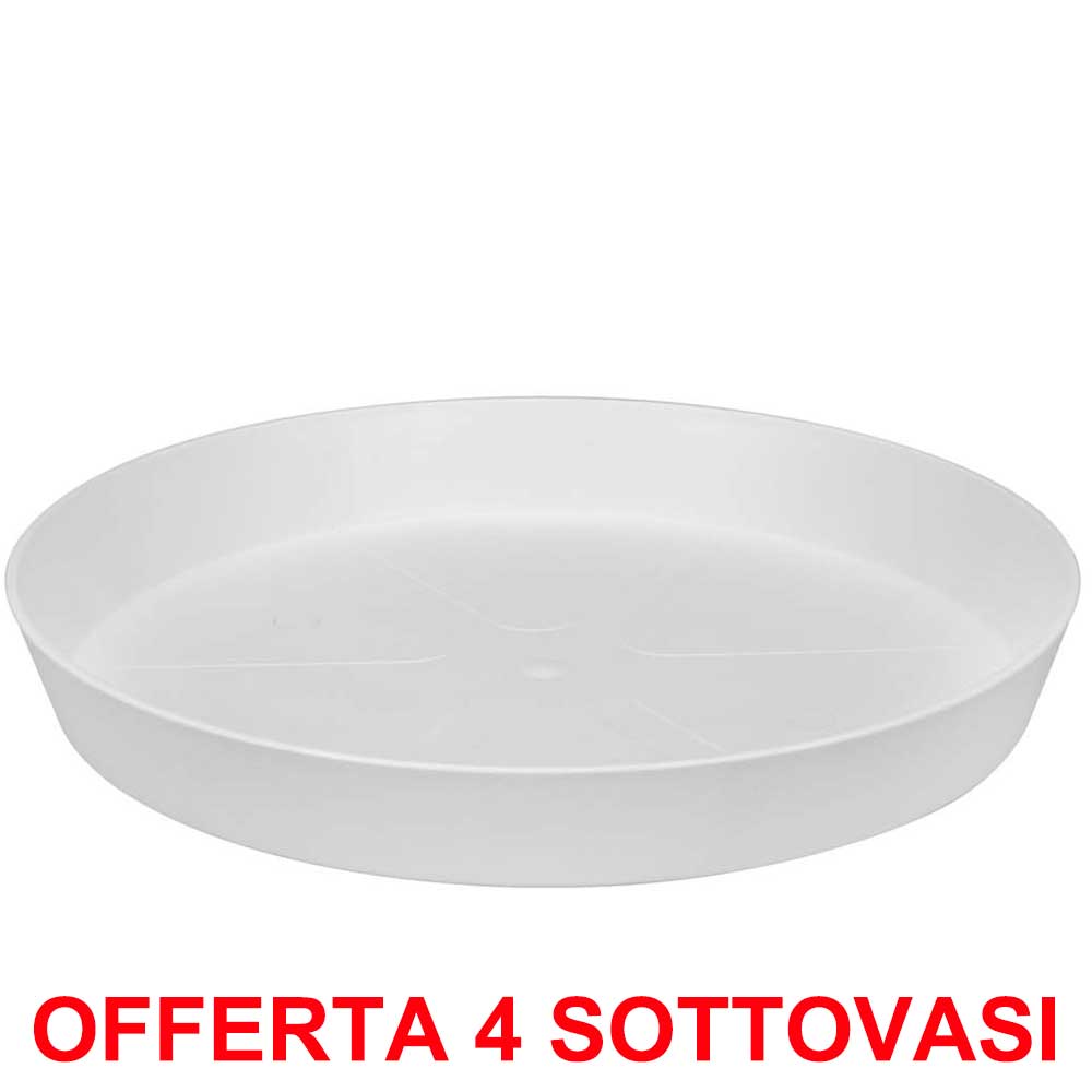OFFERTA 4 SOTTOVASO LOFT URBAN SAUCER ROUND 14 WHITE