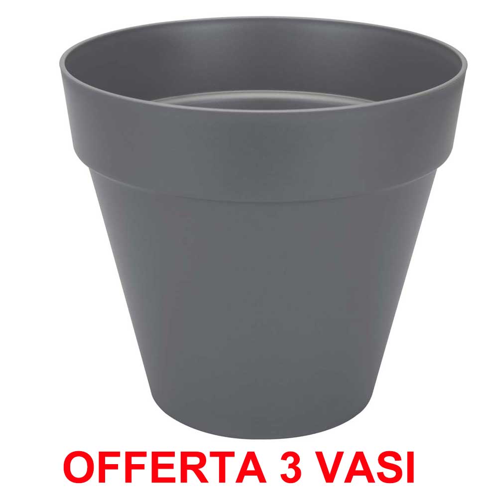 OFFERTA 3 VASO LOFT URBAN ROUND 30 ANTHRACITE