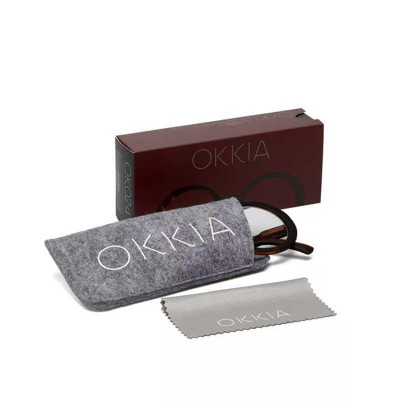 OCCHIALE DA LETTURA MODELLO LAURA COLORE HAVANNA GRAD.+3.00 OKKIA