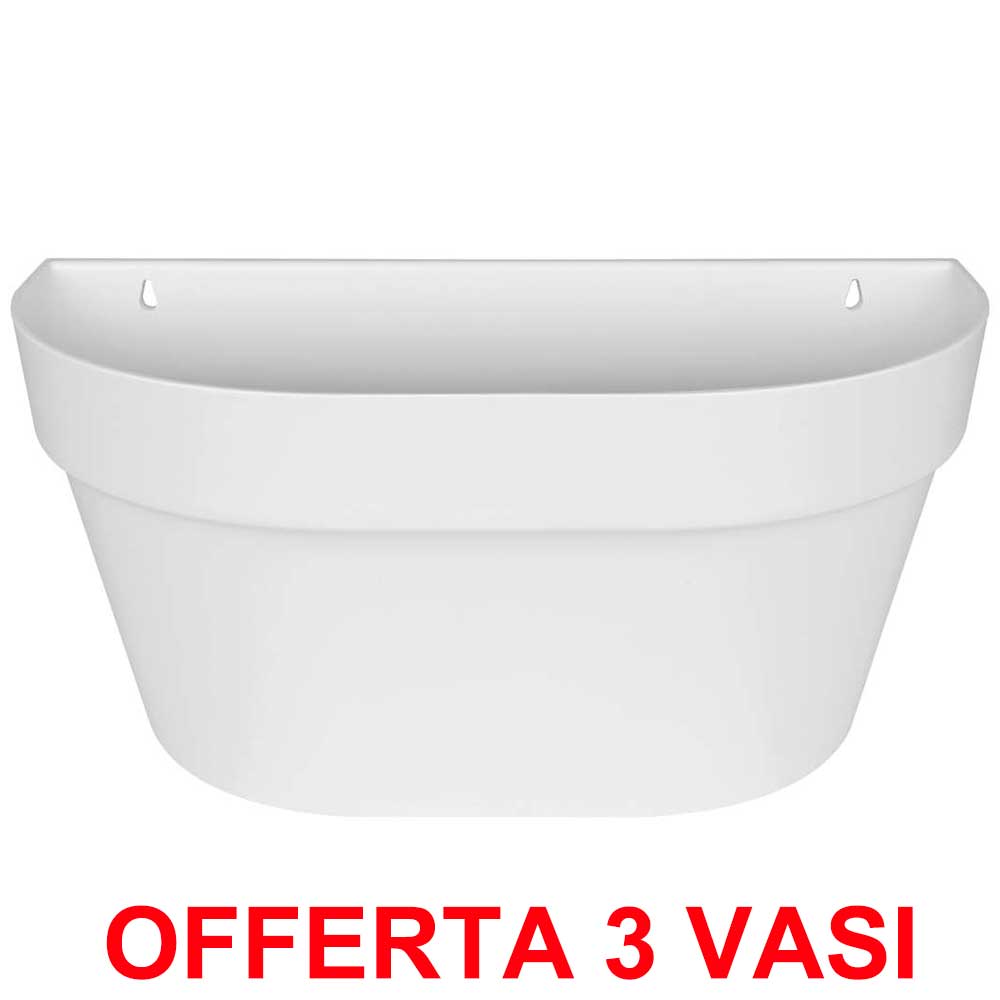 OFFERTA 3 VASO LOFT URBAN WALL BASKET 40 WHITE