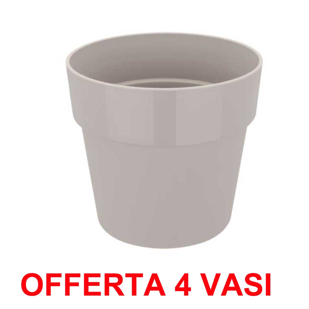 OFFERTA 4 VASO B.FOR ORIGINAL ROUND MINI 7CM WARM GREY