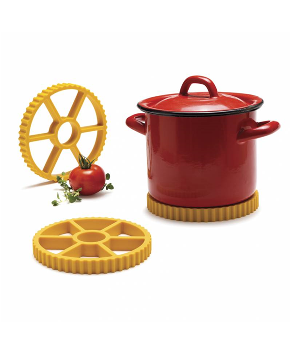 ROTELLA SOTTOPENTOLA IN SILICONE GIALLO