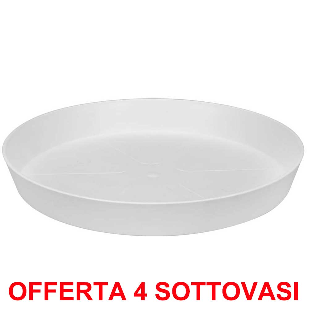 OFFERTA 4 SOTTOVASO LOFT URBAN SAUCER ROUND 41 WHITE
