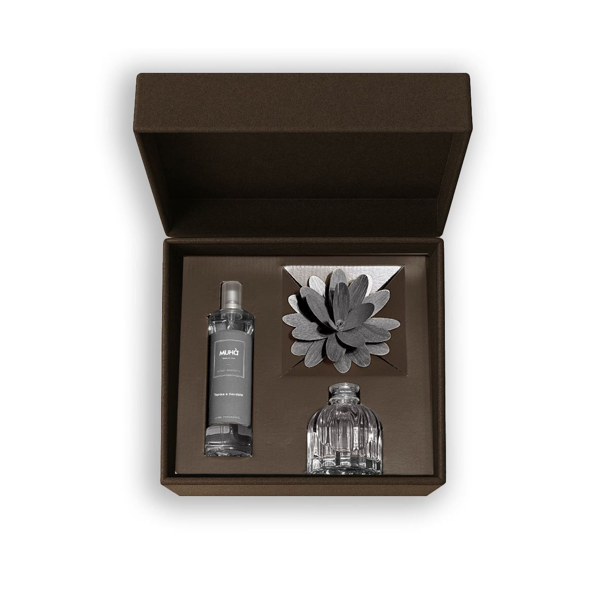 MUHA ConfezioneFlower 60 ml + Spray 100 ml Tonka e Sandalo