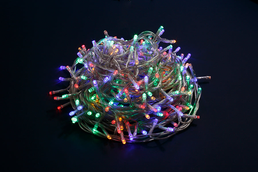 LUCI DI NATALE 300 LED MULTICOLOR 8 GIOCHI DI LUCE