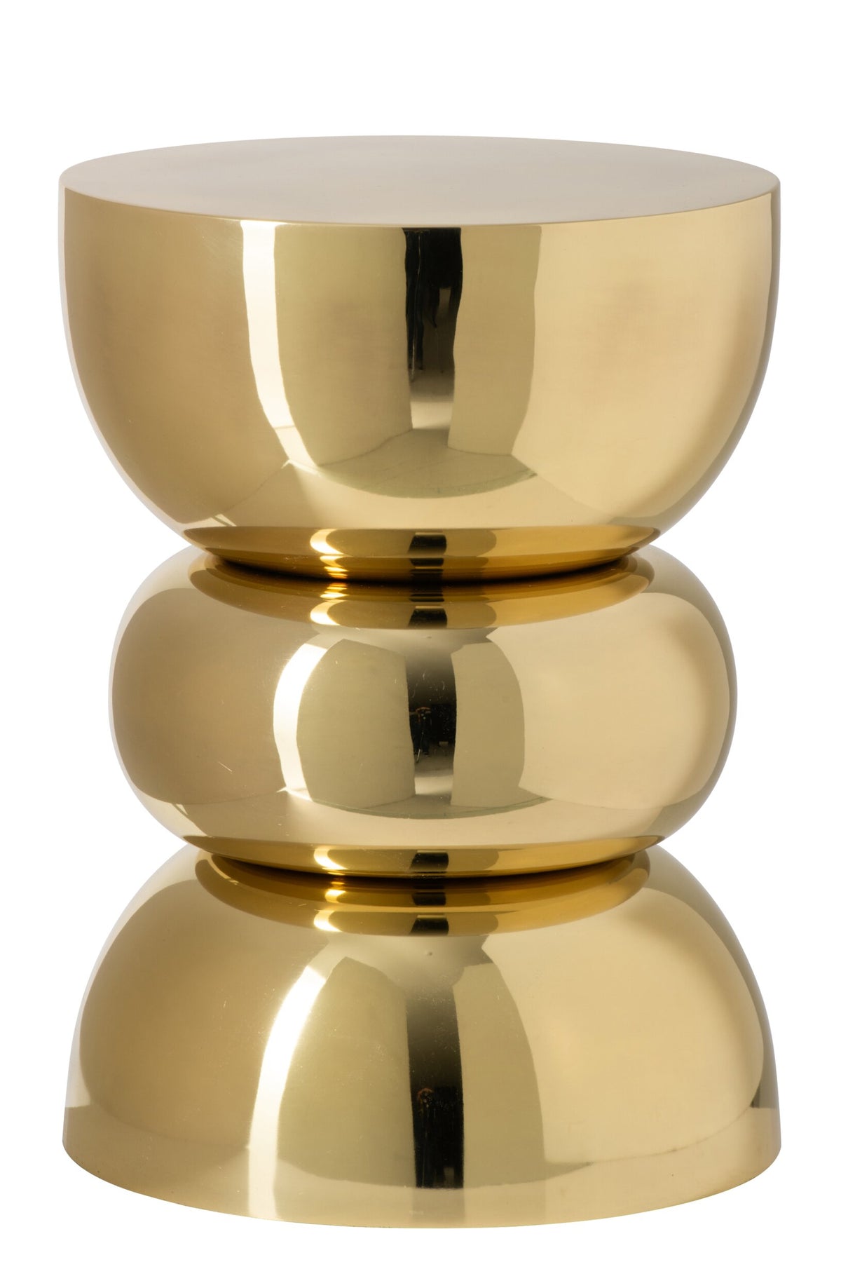 Tavolino Ferro Oro 43.5 cm H D32 cm Oro